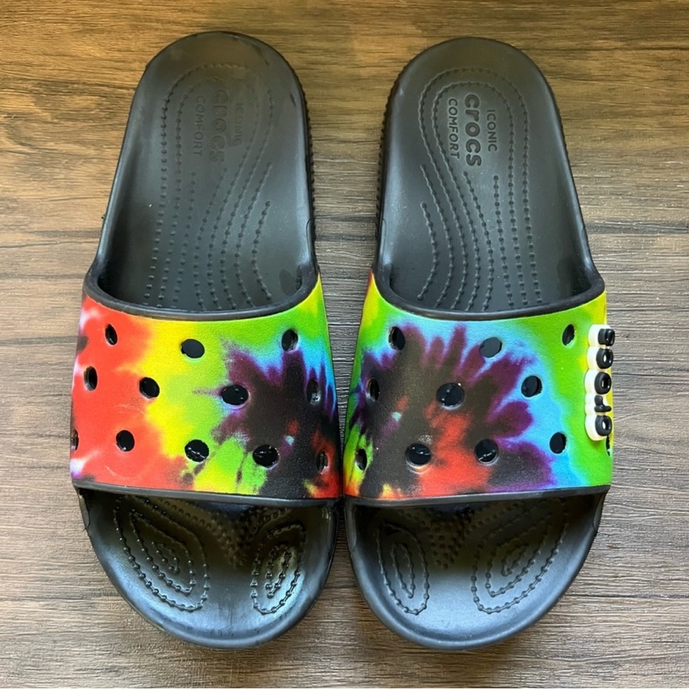 Crocs Slides Tie-Dye